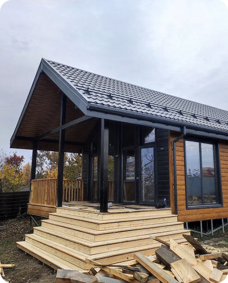 Каркасный дом построенный Центром Силового Каркаса в Челябинске