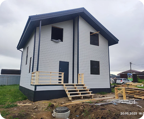 Каркасный дом построенный Центром Силового Каркаса в Челябинске